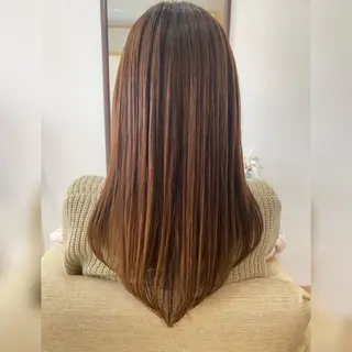 ロング お子様と美容室🧸 HidamaRi絢菜のヘアスタイル