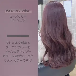 ミディアム カラー 柔らかbeige モトキのヘアスタイル