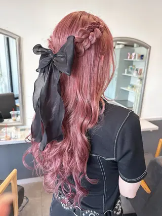 ロング カラー shiori oのヘアスタイル