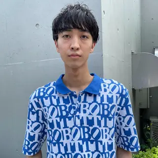 ショート パーマ メンズ 🌈圧倒的デザイン パーマ　関和希のヘアスタイル