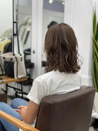 ロング メンズパーマ 特化中澤のヘアスタイル