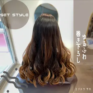 ロング ヘアアレンジ 横浜カラー/パーマ/ SAKI💫のヘアスタイル