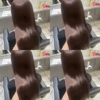 セミロング カラー 髪質改善/透明感ヘア にちか🐰のヘアスタイル