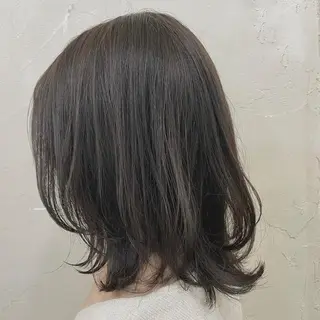 ミディアム カラー ノンダメージサロン/ 豊中/美容室のヘアスタイル