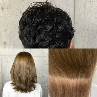 カラー パーマ メンズブリーチカラー /パーマ ごーた立川のヘアスタイル
