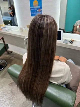 ロング カラー 初めてでも失敗しない 縮毛矯正/関内/あべのヘアスタイル