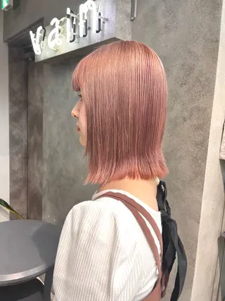 カラー 顔まわり/ボブウルフ 🤍愛唯(めい)のヘアスタイル