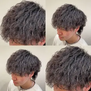パーマ メンズ メンズ特化LIBER 石川玲央のヘアスタイル