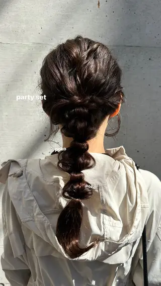 ロング v-lab studio所属・韓国レイヤーカット/ 艶カラー/ noaのヘアスタイル