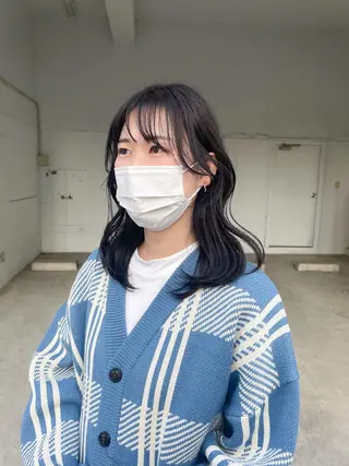 セミロング カラー 高橋 みく/ minim 暖色のヘアスタイル