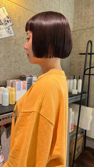 ショート ボブ/ショートボブ/ 岡山駅/別曽遥也のヘアスタイル