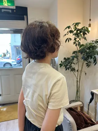 ショート パーマ OーOWLULU所属・カットモデル募集✂︎ 🪐サイトウミキのヘアスタイル