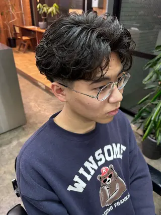 パーマ メンズ 土岐 仁/メンズ専門 パーマ特化美容師🌀のヘアスタイル