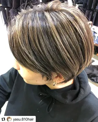 ショート カラー パーマ メンズ 🩷Eny terrace🩷のヘアスタイル