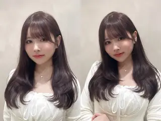 セミロング カラー MIRAC所属・Ryoichi⛓️ 韓国ヘア/ハイトーンのヘアスタイル