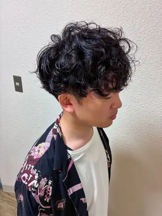 パーマ メンズ 金山/メンズパーマ 西村侑真のヘアスタイル