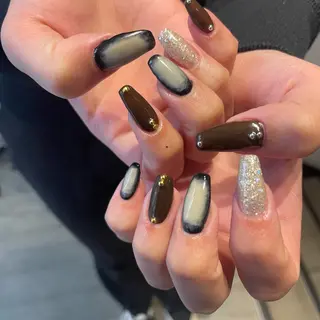 ネイル 🫧飛山琉桜/二条 ネイルアート/束感のマツエク・マツパデザイン