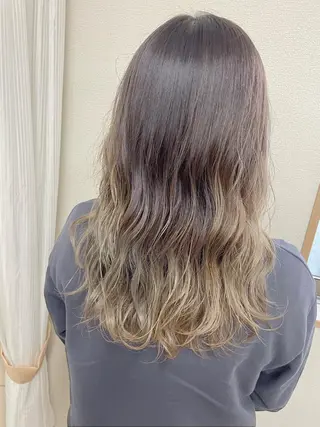 ロング カラー ケアブリーチ /髪質 改善/古橋圭史郎のヘアスタイル