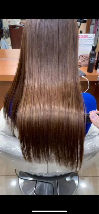 ロング パーマ 縮毛矯正/髪質改善 /韓国風　山川春輝のヘアスタイル