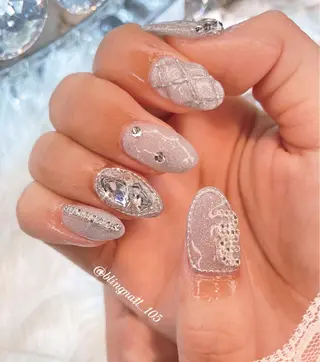 ネイル 23時まで❤︎韓国、 ワンホンネイルのネイルデザイン