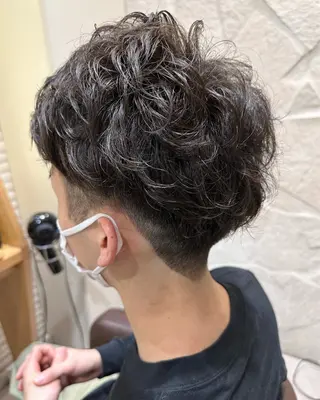 ショート パーマ メンズ 奥東巧真 /パーマスタイル✨のヘアスタイル