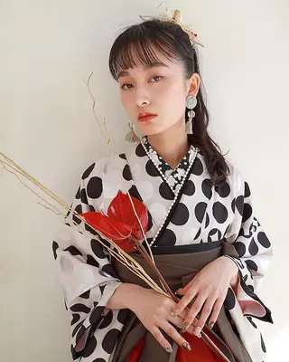 ロング 佐藤 奈佳子 サトウ ナカコのヘアスタイル