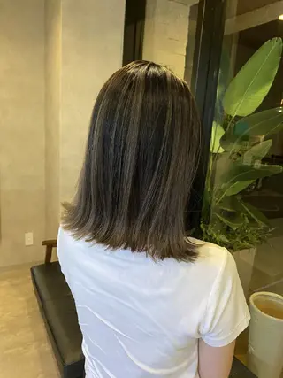 ミディアム カラー RIENS♡xrea 山本優舞のヘアスタイル