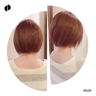 ショート カラー ✨縮毛矯正✨髪質改善 ナカシマ ユミのヘアスタイル