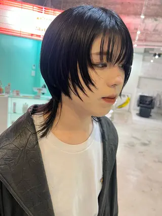 ミディアム 💥ウルフカット デザインあんな💥のヘアスタイル