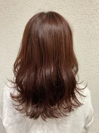 セミロング カラー 💎髪質改善💎 西森千夏のヘアスタイル