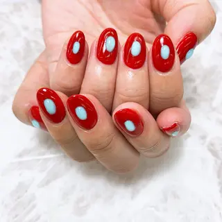 ネイル ⭐︎休業中の練習⭐︎ JNA認定講師髙橋のネイルデザイン