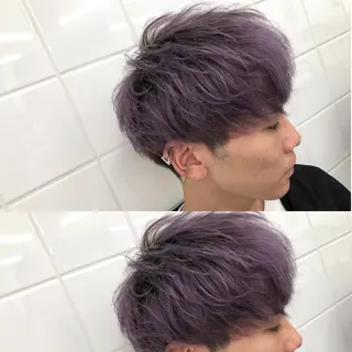 カラー メンズ BABY 艶髪暗髪ヘア💖達人のヘアスタイル