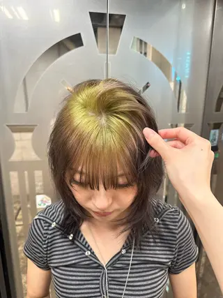 ミディアム カラー L.O.G SHIBUYA所属・ブリーチモデル募集 🟡SUMIKAのヘアスタイル