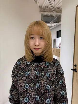 ミディアム Neelu citron所属・田中 樹奈のヘアスタイル