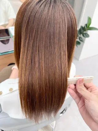 ミディアム 【くせ毛さんのお悩み 解決🍀】栗橋のヘアスタイル