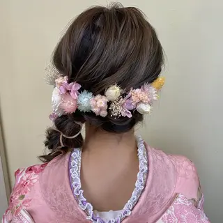 ロング ヘアアレンジ ライト写真場所属・タニモト ユイのヘアスタイル