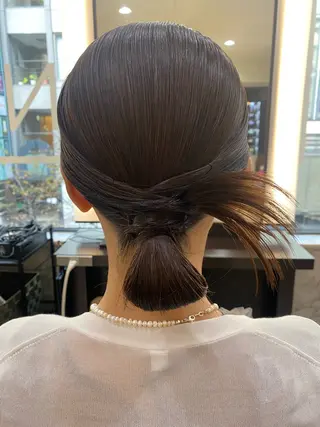 セミロング ヘアアレンジ 石垣廣乃 /Hironoのヘアスタイル