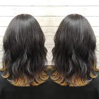 ミディアム カラー 韓国ヘア🤍髪質改善 🇰🇷AKANEのヘアスタイル