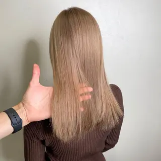 セミロング カラー SALOWIN 新宿三丁目EAST所属・韓国レイヤー🇰🇷 layercut✂️のヘアスタイル