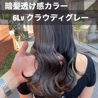 ロング カラー ブリーチなし✨艶髪 カラー𓃲YAGIのヘアスタイル