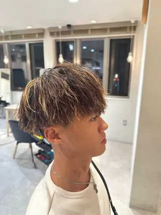 カラー パーマ メンズ AI TOKYO  men's 横浜所属・【パーマの達人】 💎メンズ特化🔥徹のヘアスタイル