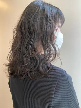 ミディアム カラー レイヤー/ウルフ🤎 mayo.のヘアスタイル