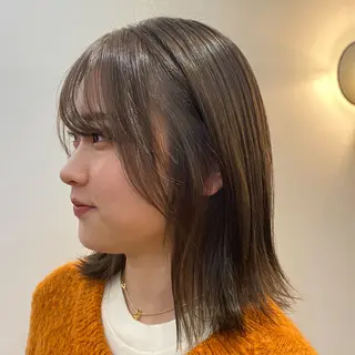 ミディアム カラー 🌿ボブ パーマ高橋啓太🌿のヘアスタイル