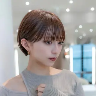 ショート カラー 渋谷ボブ/レイヤー ボブ田中航平のヘアスタイル