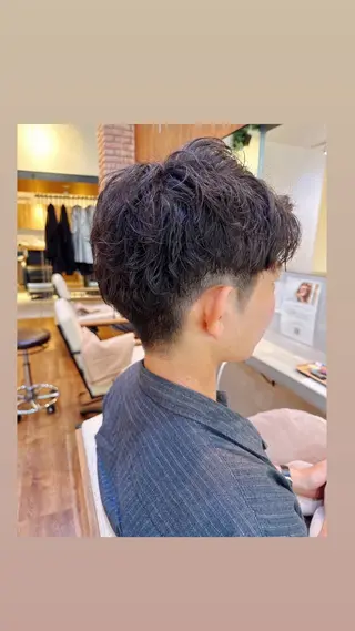 パーマ メンズ 三條場 彩夏のヘアスタイル