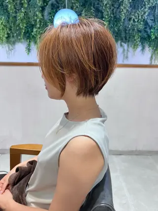 ショート カラー LucksiMie 銀座店所属・【韓国　レイヤー 髪質改善✨】かずのヘアスタイル