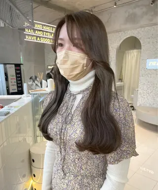ロング カラー 韓国ヘア/耳ツボジュ エリー♡ayumuのヘアスタイル