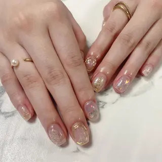 ロング カラー ネイル Q Free nailsのネイルデザイン