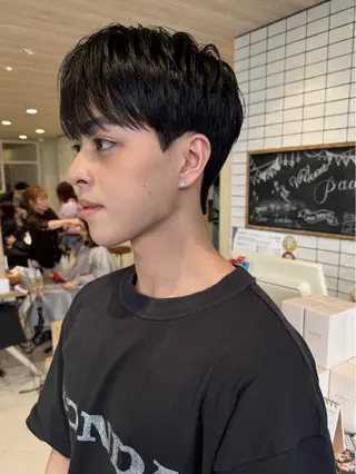 メンズ フェザー/ニュアンス パーマ/ryutoのヘアスタイル