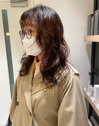 ロング パーマ 🎀Maho🎀ボブ × 髪質改善のヘアスタイル